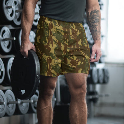 Rhodesian Brushstroke Transkei CAMO Unisex Athletic Long Shorts - 2XS