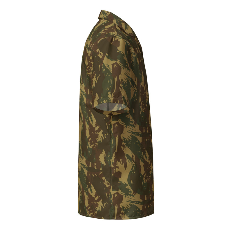 Brushstroke Transkei CAMO Unisex Short-Sleeve Button Shirt - Button-Up