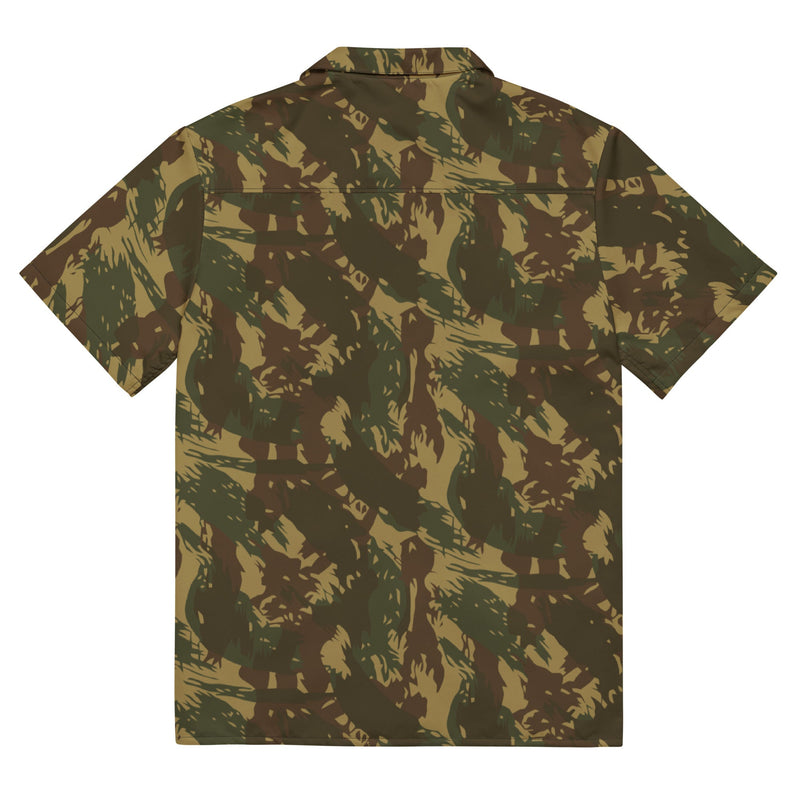 Brushstroke Transkei CAMO Unisex Short-Sleeve Button Shirt - Button-Up
