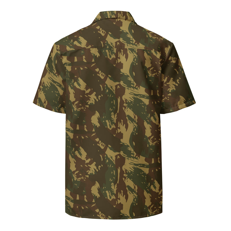Brushstroke Transkei CAMO Unisex Short-Sleeve Button Shirt - Button-Up