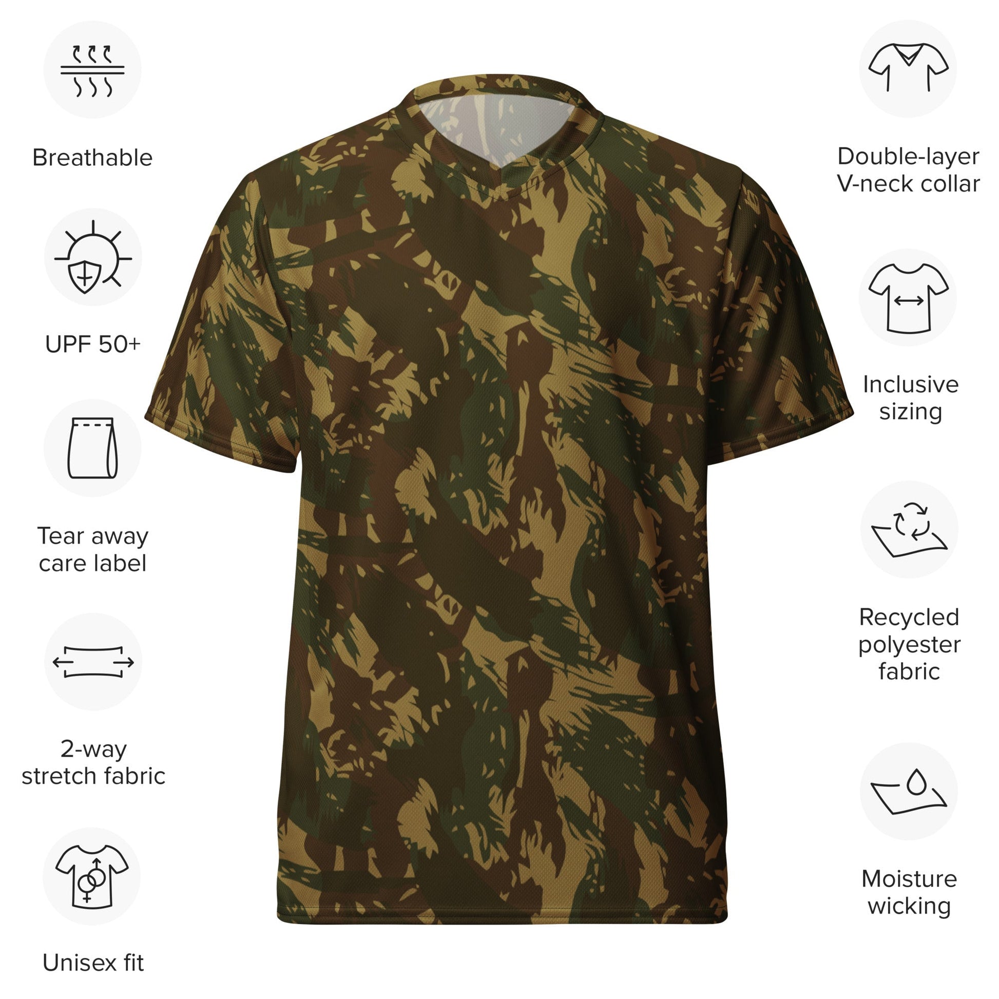 Rhodesian Brushstroke Transkei CAMO unisex sports jersey - Sports Jerseys