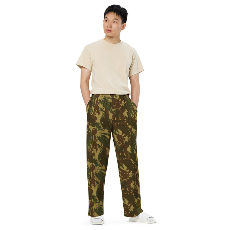 Brushstroke Transkei CAMO Unisex Wide-Leg Leisure Pants - Pant