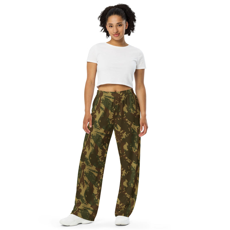 Brushstroke Transkei CAMO Unisex Wide-Leg Leisure Pants - Pant