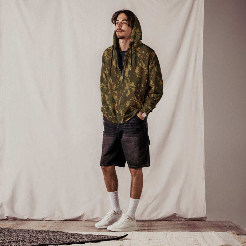 Brushstroke Transkei CAMO Unisex Zip Hoodie