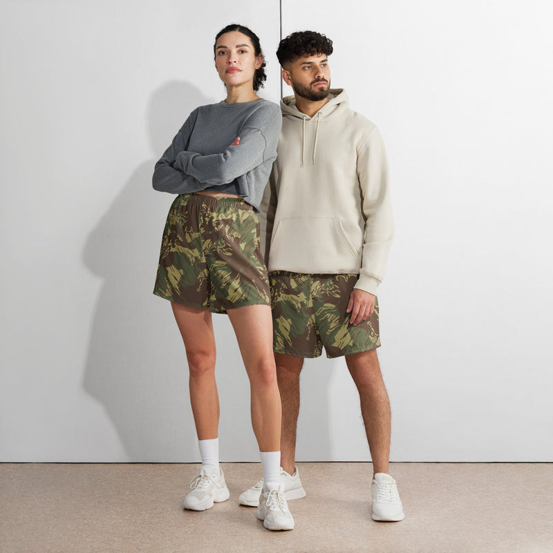 Brushstroke Rhodesian CAMO Unisex Athletic Long Shorts