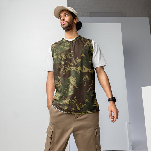 Brushstroke Rhodesian CAMO Unisex Basketball Jersey - 2XS