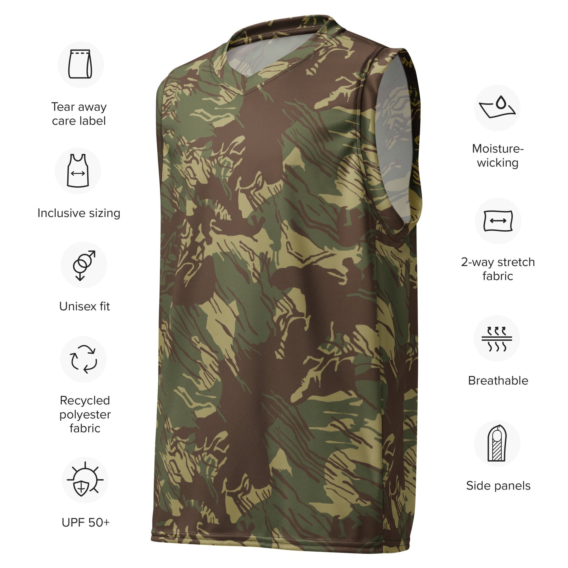 Rhodesian Brushstroke CAMO unisex basketball jersey Basketball Jerseys