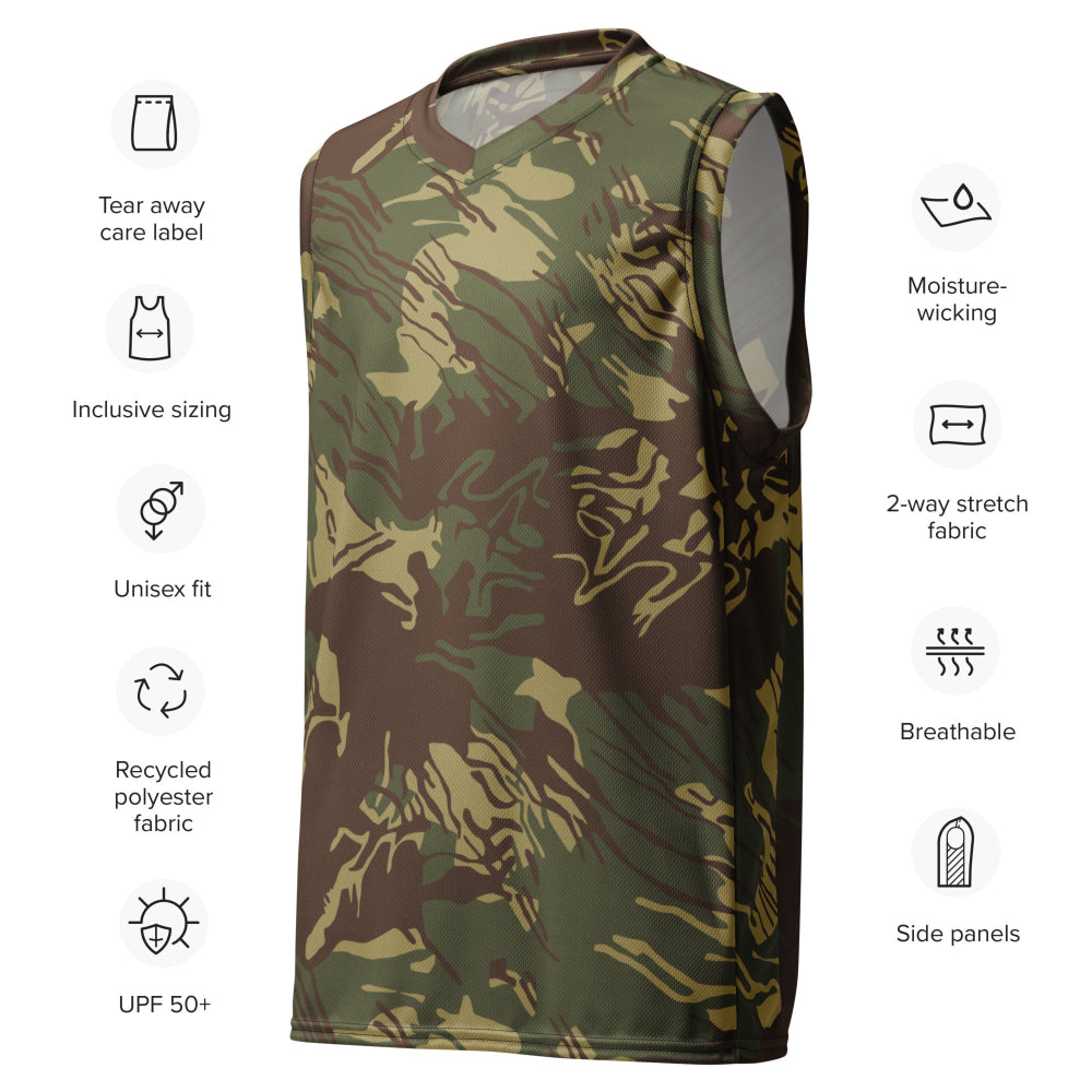 Rhodesian Brushstroke CAMO unisex basketball jersey - Unisex Basketball Jersey