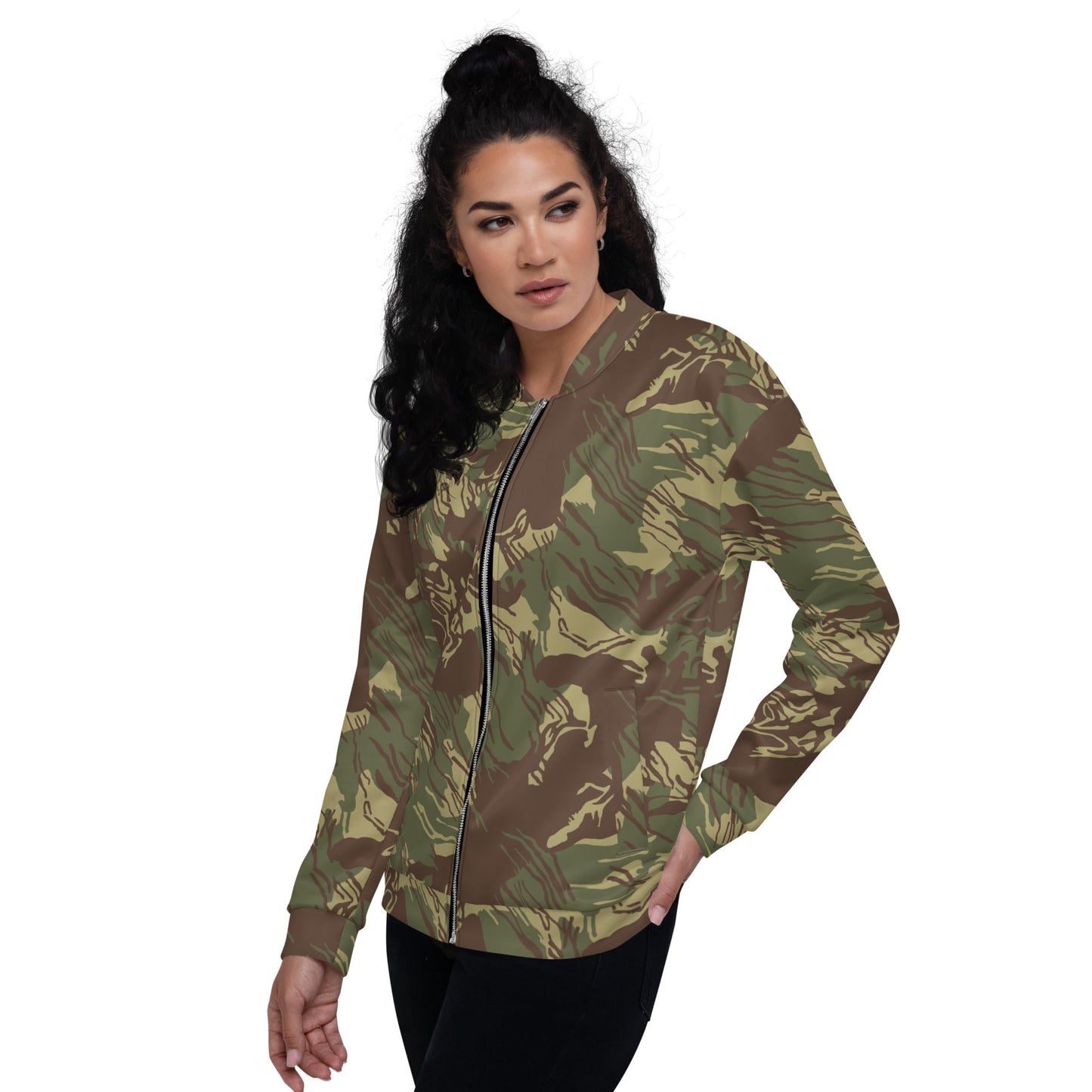 Rhodesian Brushstroke CAMO Unisex Bomber Jacket - Jackets