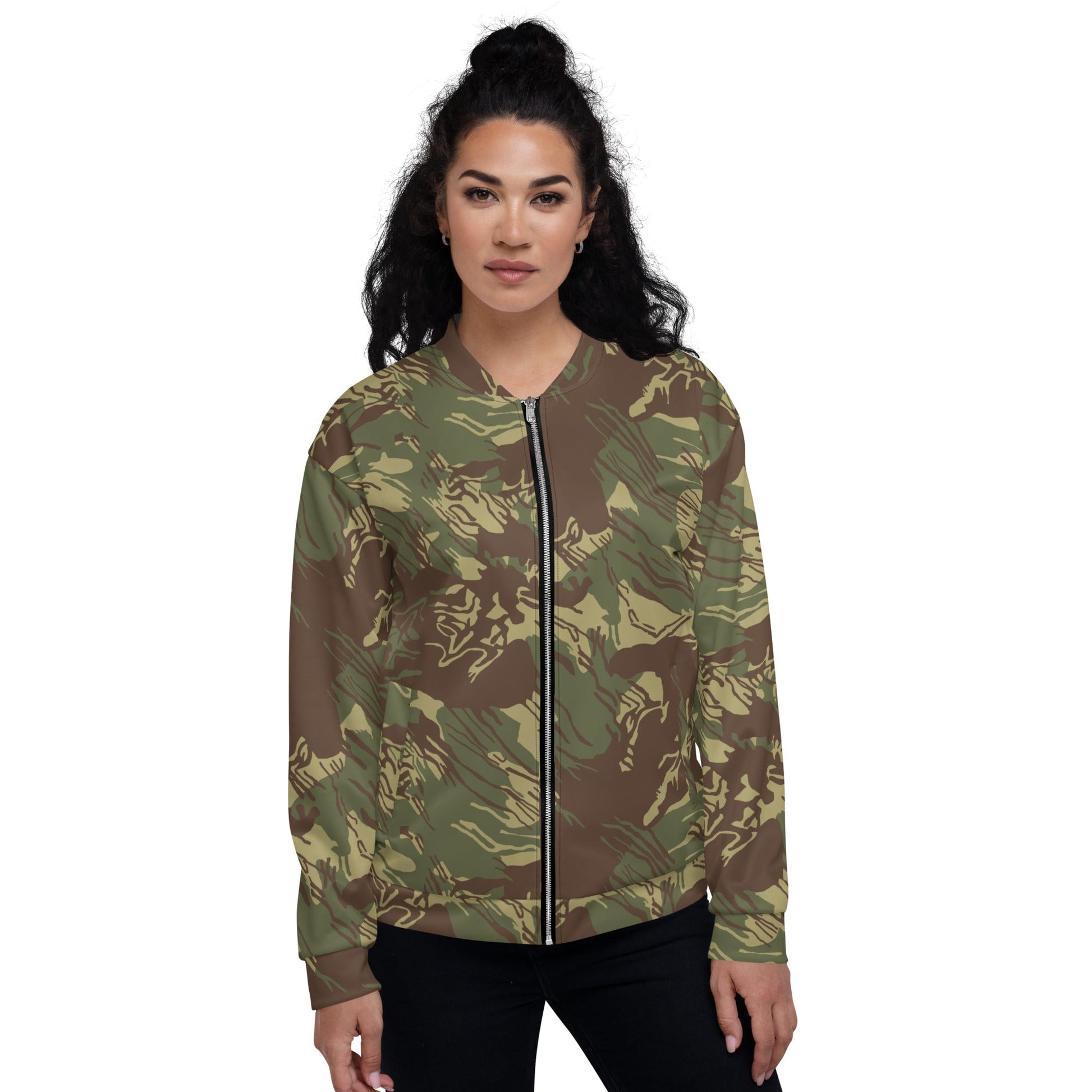 Rhodesian Brushstroke CAMO Unisex Bomber Jacket - Jackets