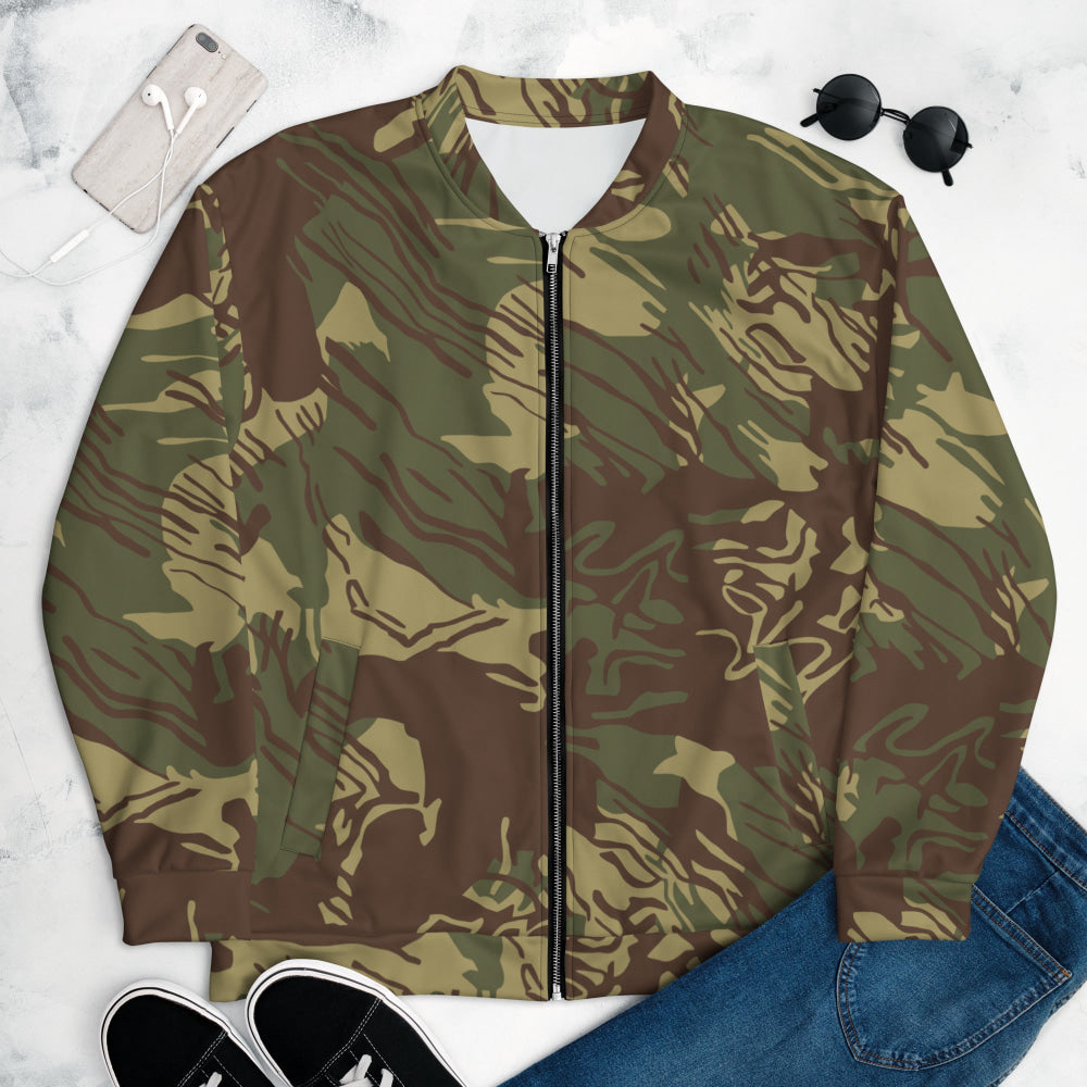 Rhodesian Brushstroke CAMO Unisex Bomber Jacket - XS