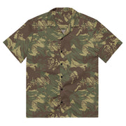 Brushstroke Rhodesian CAMO Unisex Short-Sleeve Button Shirt - 2XS - Button-Up