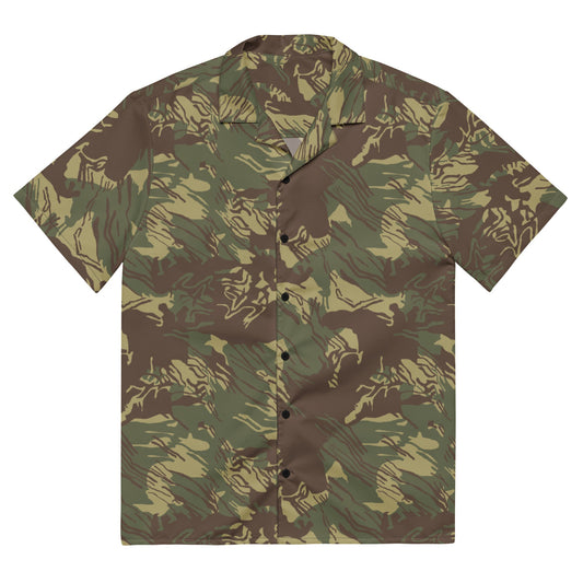 Rhodesian Brushstroke CAMO Unisex button shirt - 2XS - Button Shirts