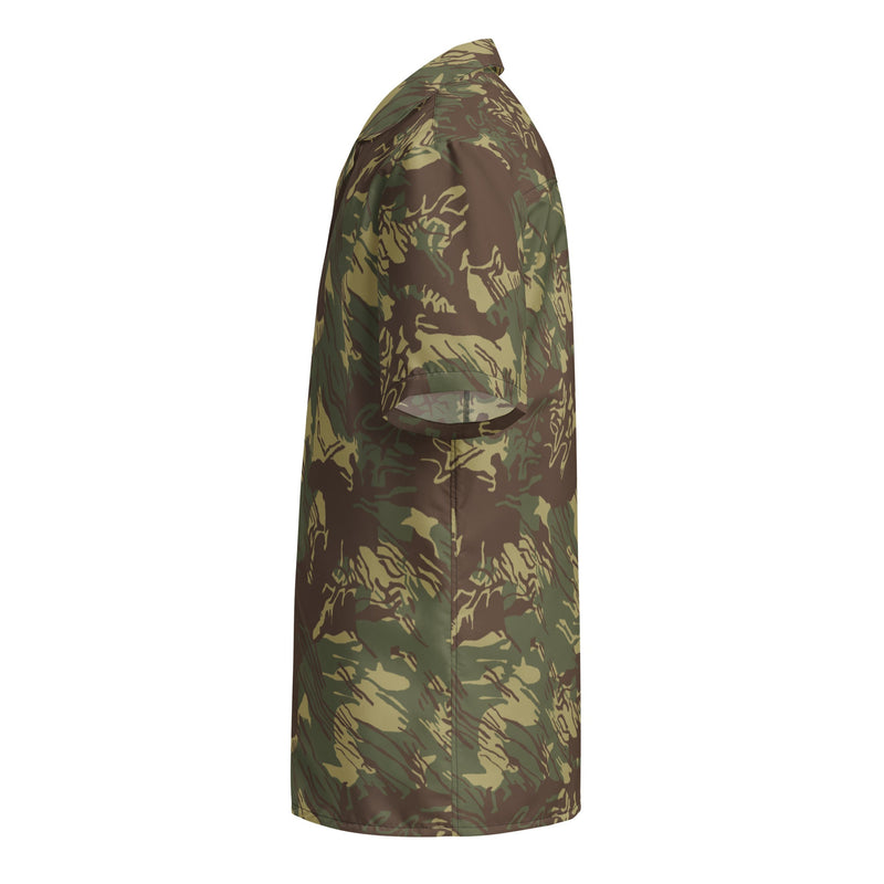 Brushstroke Rhodesian CAMO Unisex Short-Sleeve Button Shirt - Button-Up