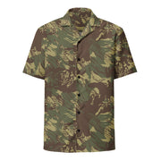 Brushstroke Rhodesian CAMO Unisex Short-Sleeve Button Shirt - Button-Up