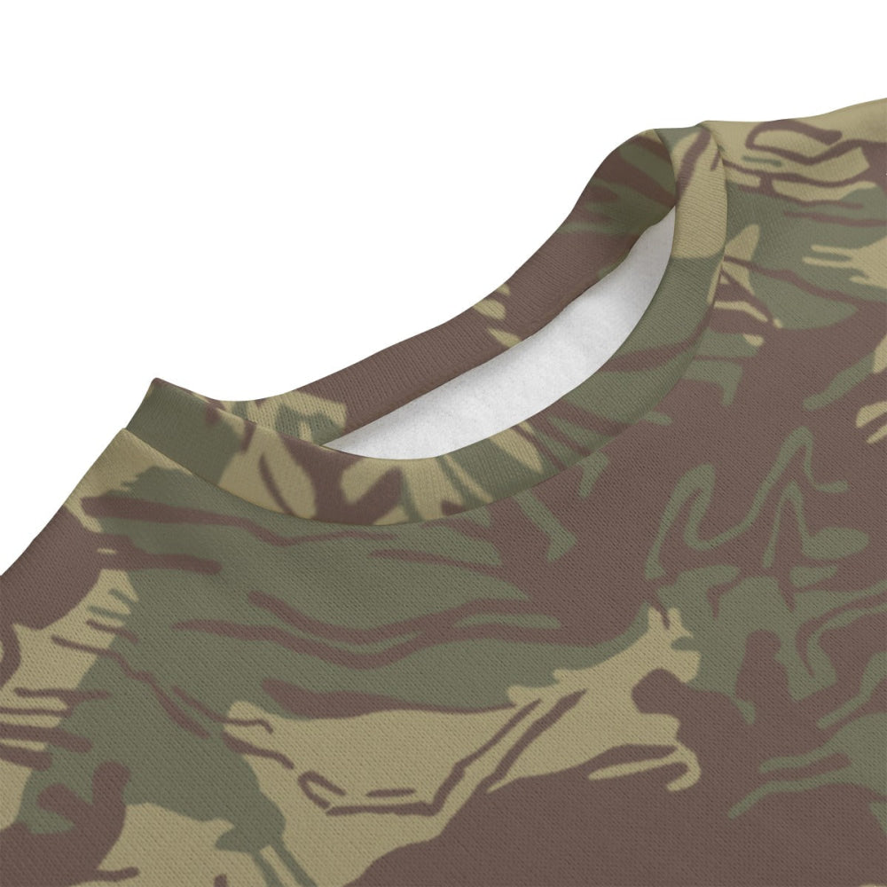 Rhodesian Brushstroke CAMO Unisex Drop-shoulder Knitted Fleece Sweater