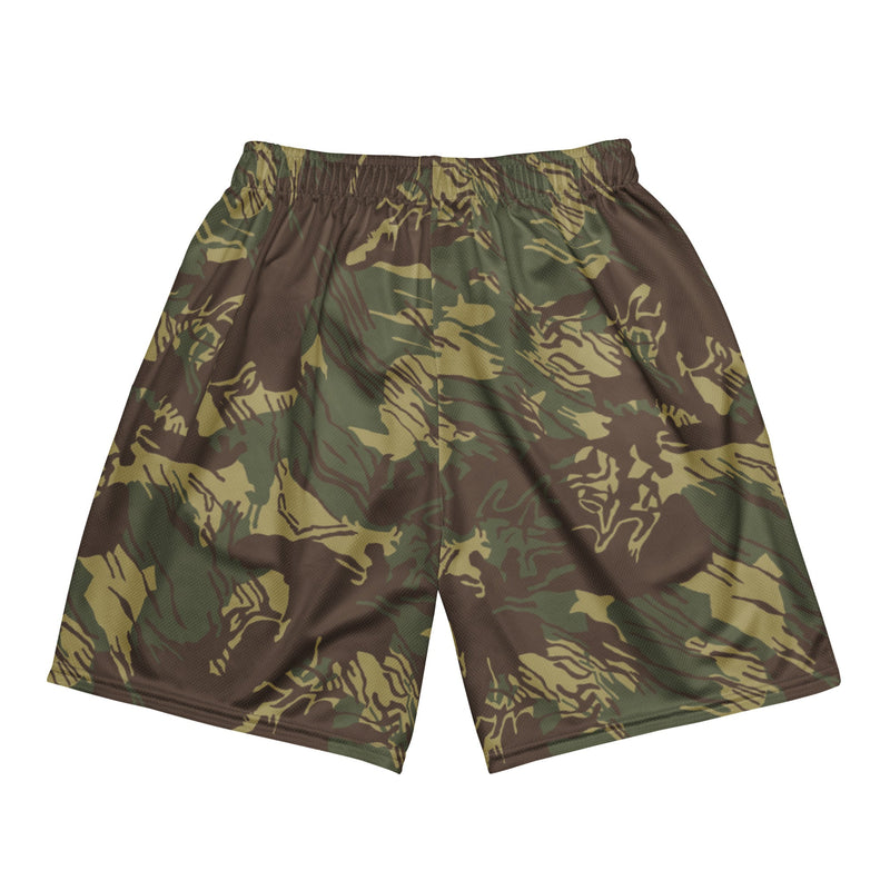 Brushstroke Rhodesian CAMO Unisex Mesh Shorts