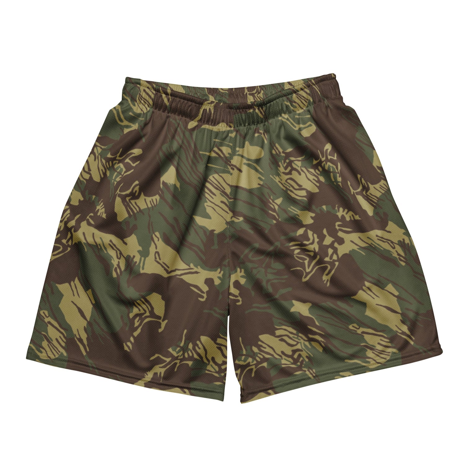Rhodesian Brushstroke CAMO Unisex Mesh Shorts - 2XS
