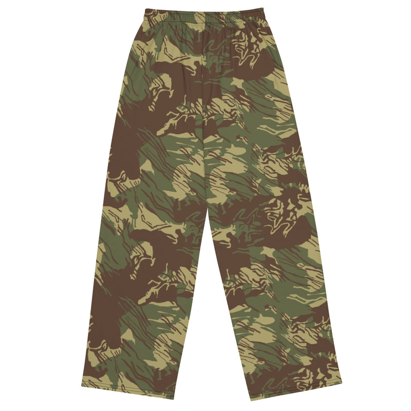 Brushstroke Rhodesian CAMO Unisex Wide-Leg Leisure Pants - Pant
