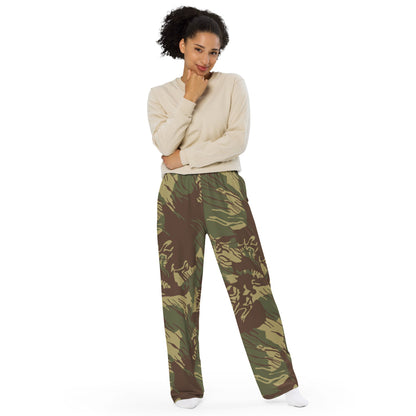 Rhodesian Brushstroke CAMO unisex wide-leg pants - Unisex Wide-Leg Pants