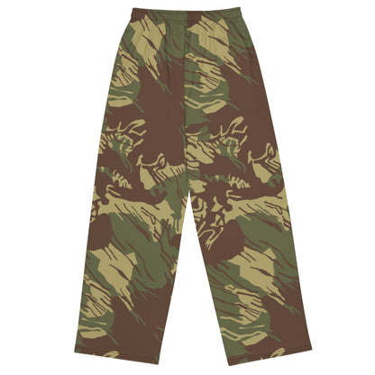 Rhodesian Brushstroke CAMO unisex wide-leg pants - Unisex Wide-Leg Pants