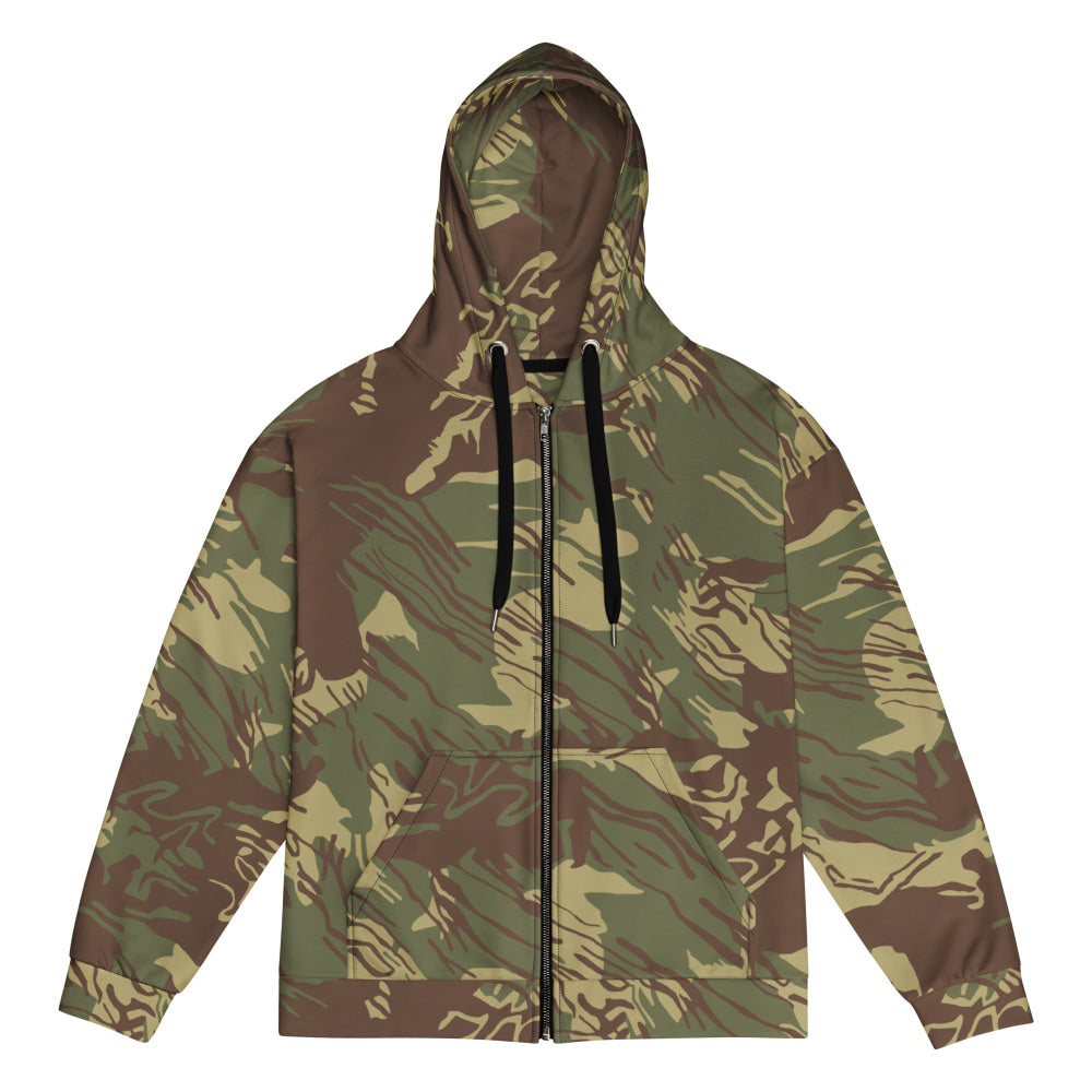 Rhodesian Brushstroke CAMO Unisex zip hoodie - 2XS - Zip Hoodie