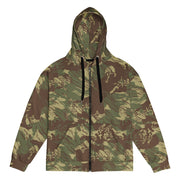 Brushstroke Rhodesian CAMO Unisex Zip Hoodie - 2XS