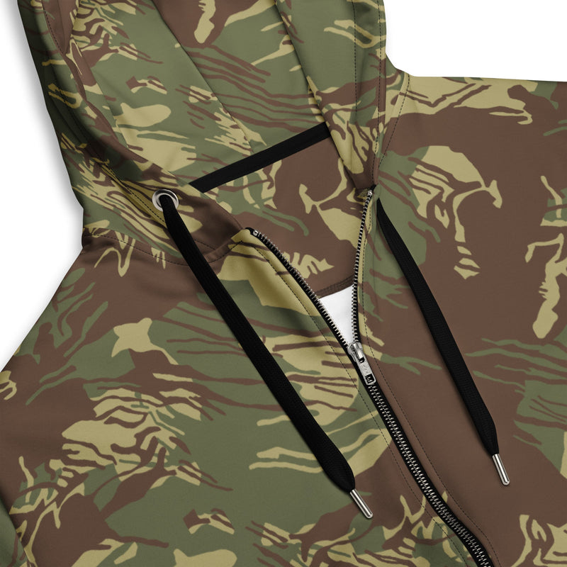 Brushstroke Rhodesian CAMO Unisex Zip Hoodie