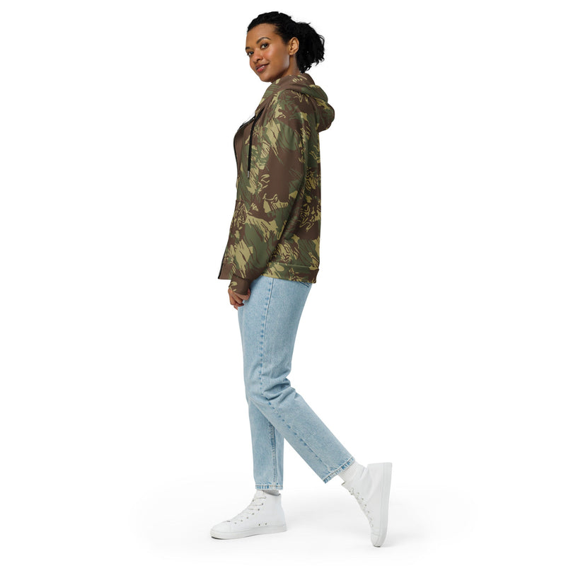 Brushstroke Rhodesian CAMO Unisex Zip Hoodie