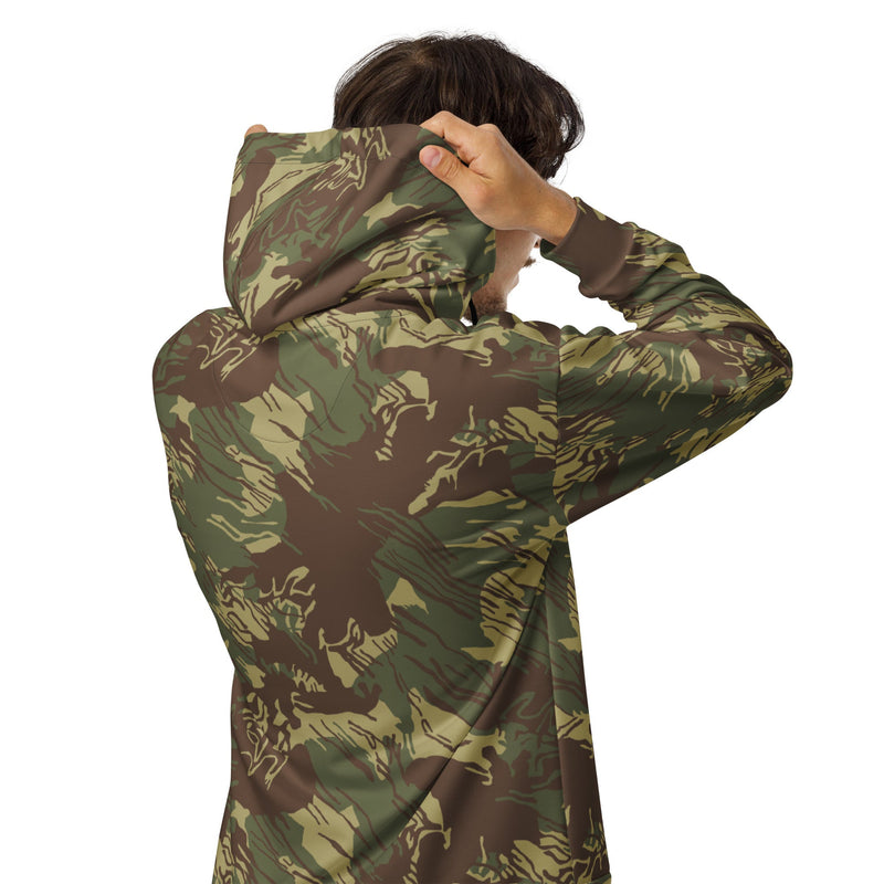 Brushstroke Rhodesian CAMO Unisex Zip Hoodie