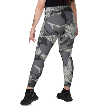 Rhodesian Brushstroke Urban CAMO Leggings with pockets - Womens With Pockets