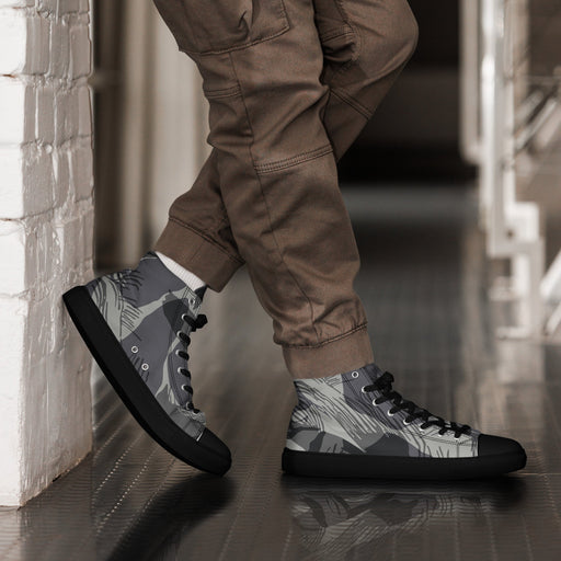 Brushstroke Urban Rhodesian CAMO Mens High-Top Canvas Shoes