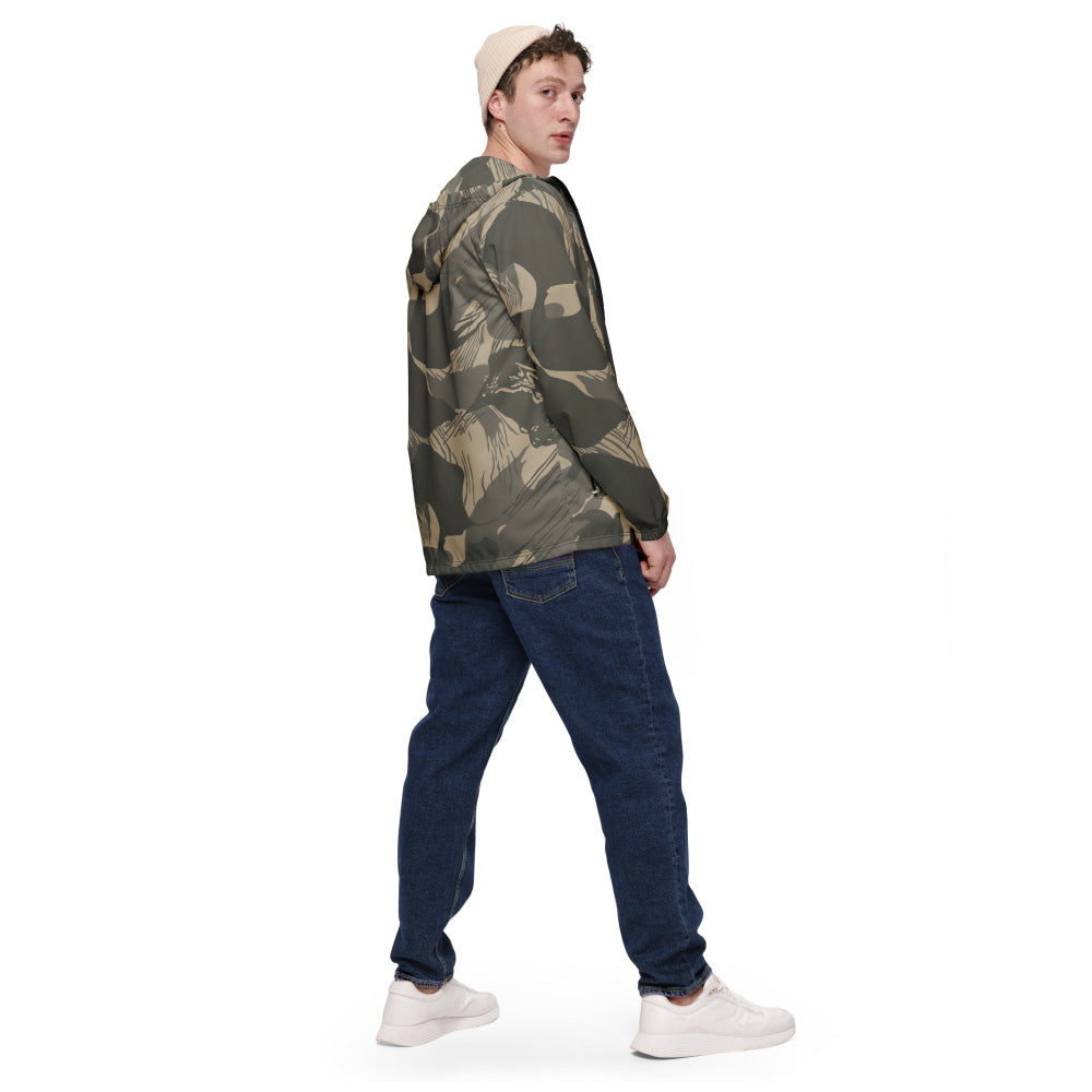 Rhodesian Brushstroke Urban Rubble CAMO Men’s windbreaker - Mens Windbreaker