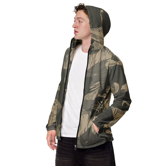 Rhodesian Brushstroke Urban Rubble CAMO Men’s windbreaker - XS - Mens Windbreaker