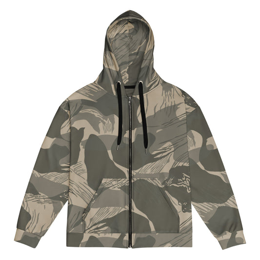 Rhodesian Brushstroke Urban Rubble CAMO Unisex zip hoodie - Zip Hoodie