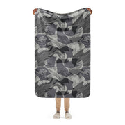 Brushstroke Urban Rhodesian CAMO Sherpa Blanket - 37″×57″