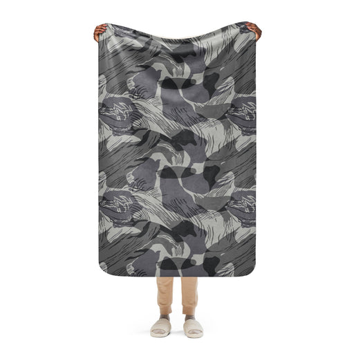 Brushstroke Urban Rhodesian CAMO Sherpa Blanket - 37″×57″