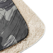 Brushstroke Urban Rhodesian CAMO Sherpa Blanket