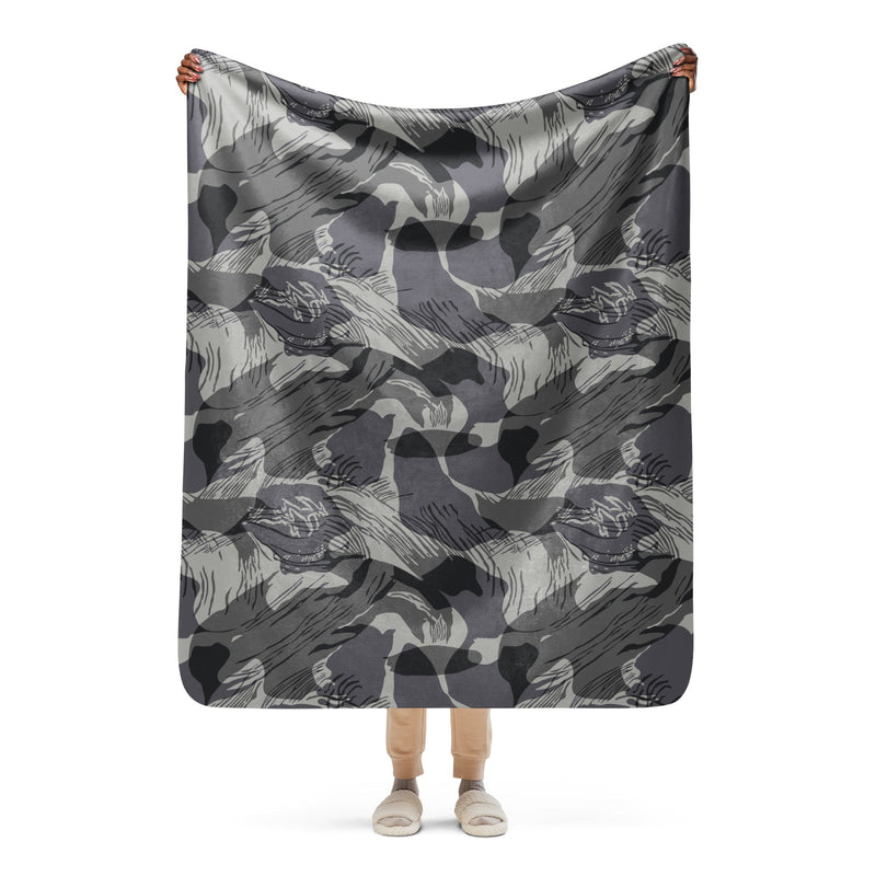 Brushstroke Urban Rhodesian CAMO Sherpa Blanket - 50″×60″