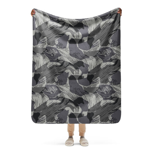 Brushstroke Urban Rhodesian CAMO Sherpa Blanket - 50″×60″