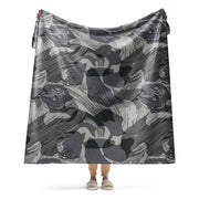 Brushstroke Urban Rhodesian CAMO Sherpa Blanket - 60″×80″