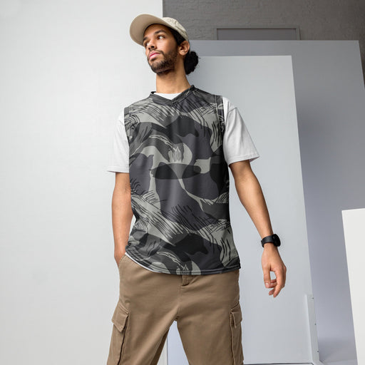Brushstroke Urban Rhodesian CAMO Unisex Basketball Jersey - 2XS
