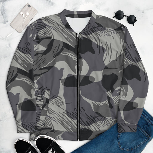 Brushstroke Urban Rhodesian CAMO Unisex Bomber Jacket - XS