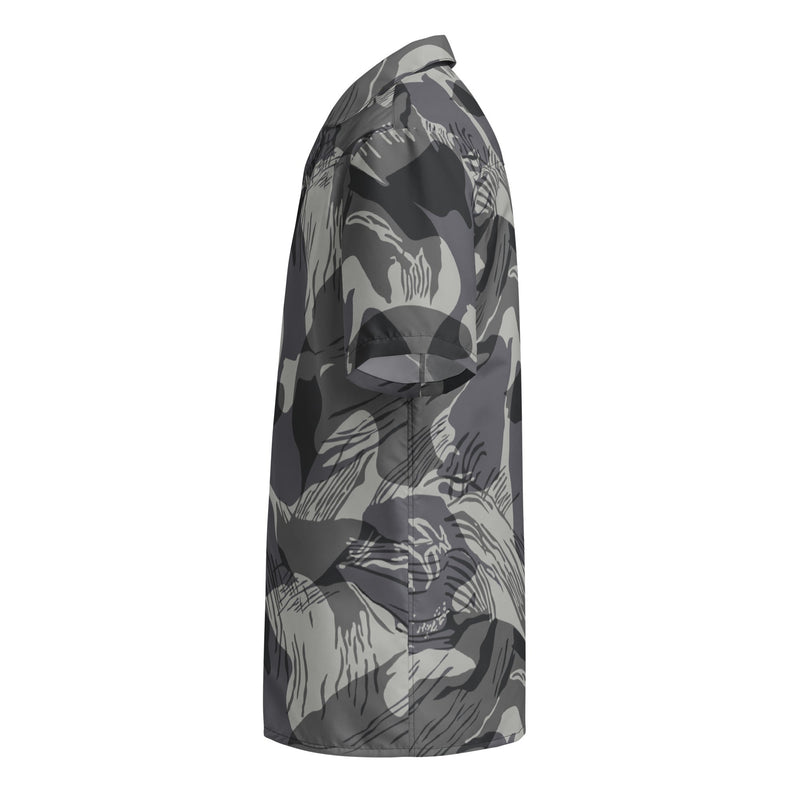 Brushstroke Urban Rhodesian CAMO Unisex Short-Sleeve Button Shirt - Button-Up