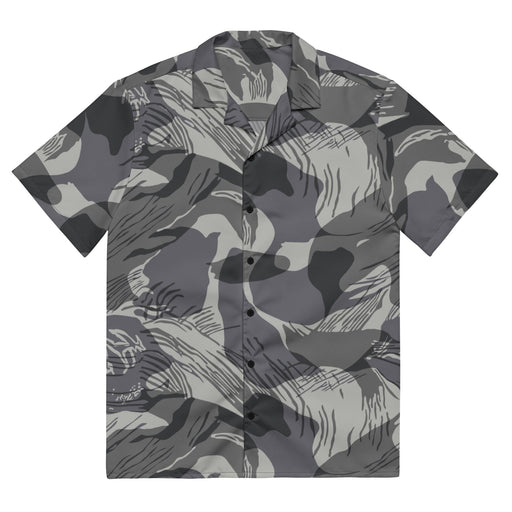 Brushstroke Urban Rhodesian CAMO Unisex Short-Sleeve Button Shirt - 2XS - Button-Up