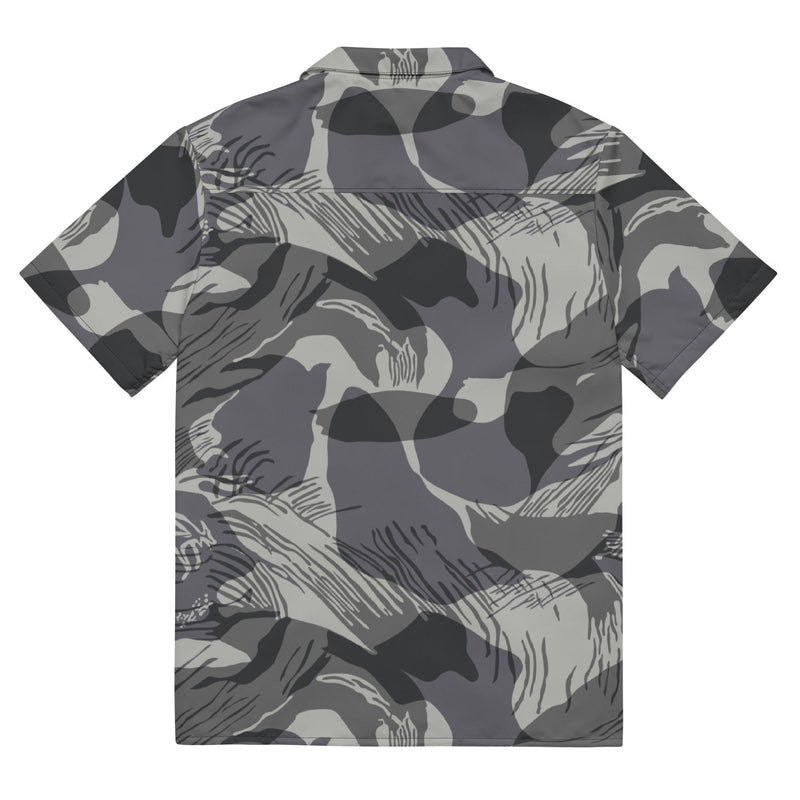 Brushstroke Urban Rhodesian CAMO Unisex Short-Sleeve Button Shirt - Button-Up