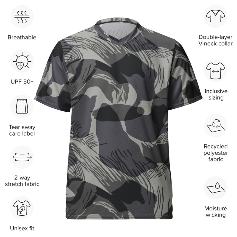 Brushstroke Urban Rhodesian CAMO Unisex Sports Jersey