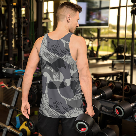 Rhodesian Brushstroke Urban CAMO Unisex Tank Top - Tops
