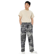 Brushstroke Urban Rhodesian CAMO Unisex Wide-Leg Leisure Pants - Pant