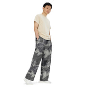 Brushstroke Urban Rhodesian CAMO Unisex Wide-Leg Leisure Pants - Pant